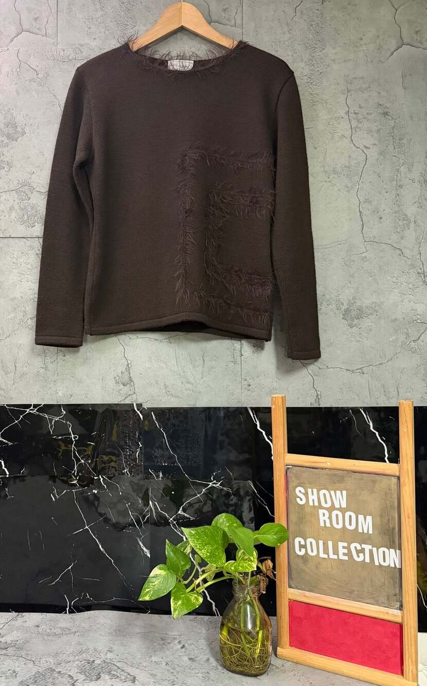 SaPi Maglierie Brown Knit Sweater Made In Italy